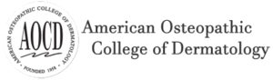 american osteopathic college of dermatology logo - larry jaeger